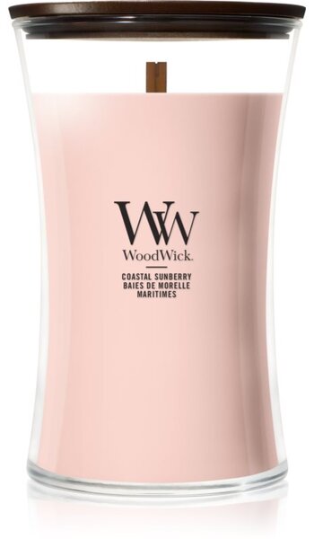 Woodwick Coastal Sunberry mirisna svijeća s drvenim fitiljem 610 g