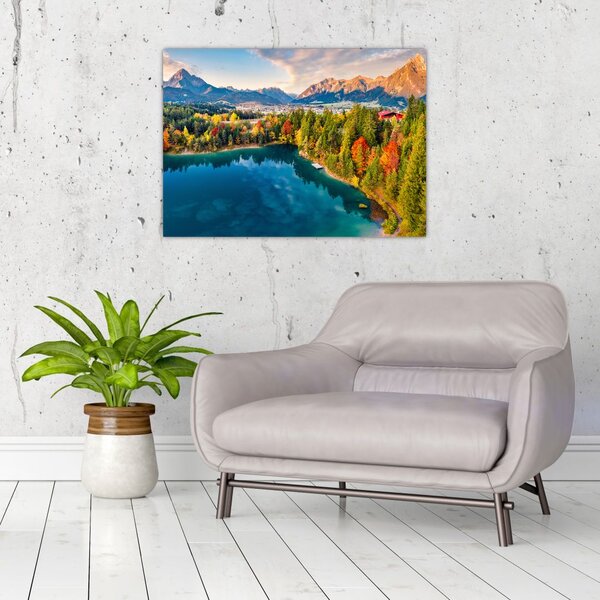 Slika - Uriško jezero, Avstrija (70x50 cm)