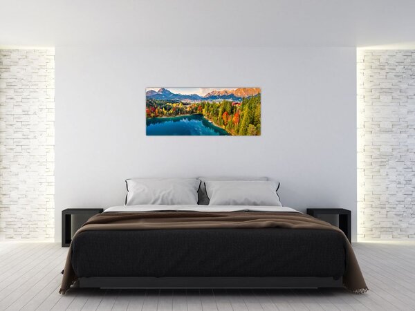 Slika - Uriško jezero, Avstrija (120x50 cm)