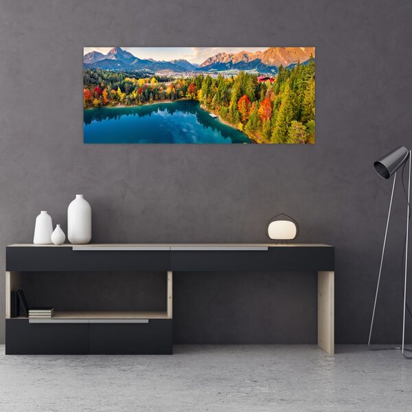 Slika - Uriško jezero, Avstrija (120x50 cm)