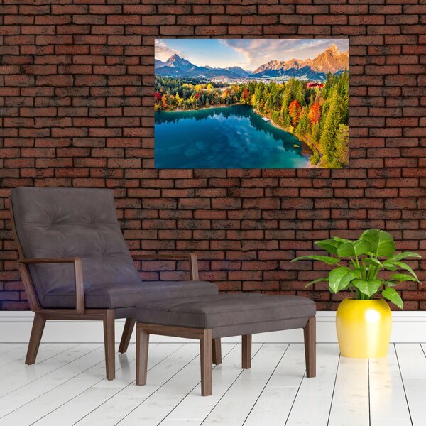 Slika - Uriško jezero, Avstrija (90x60 cm)