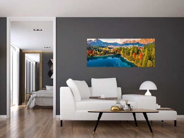 Slika - Uriško jezero, Avstrija (120x50 cm)