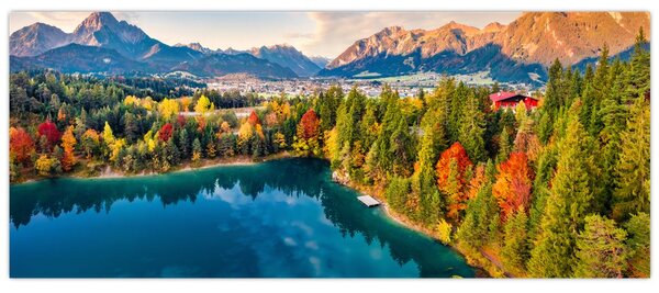 Slika - Uriško jezero, Avstrija (120x50 cm)