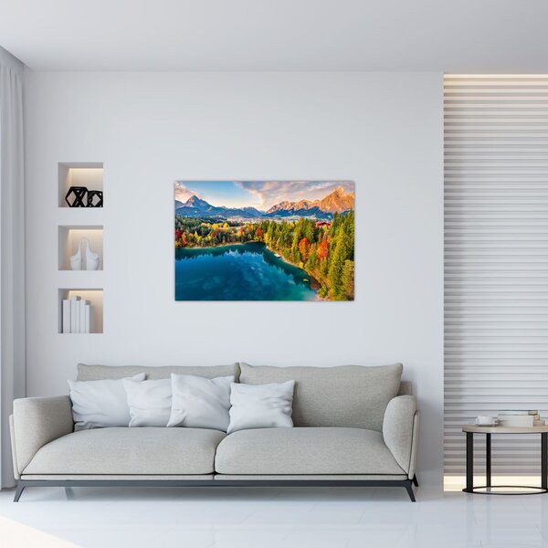 Slika - Uriško jezero, Avstrija (90x60 cm)