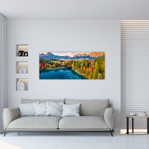 Slika - Uriško jezero, Avstrija (120x50 cm)