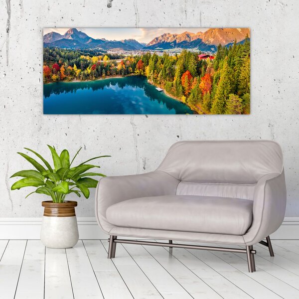 Slika - Uriško jezero, Avstrija (120x50 cm)