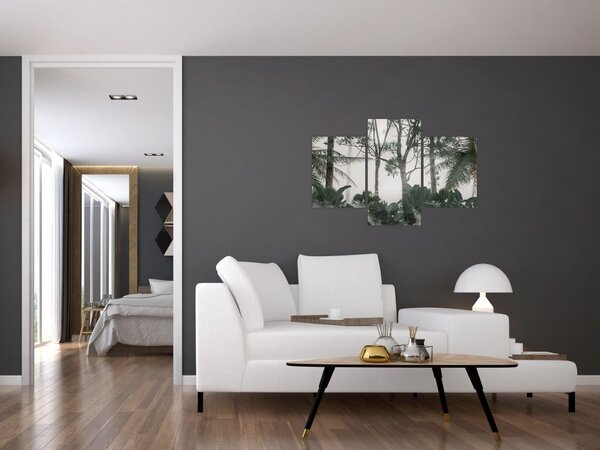 Slika - Džungla v jutranji megli (90x60 cm)
