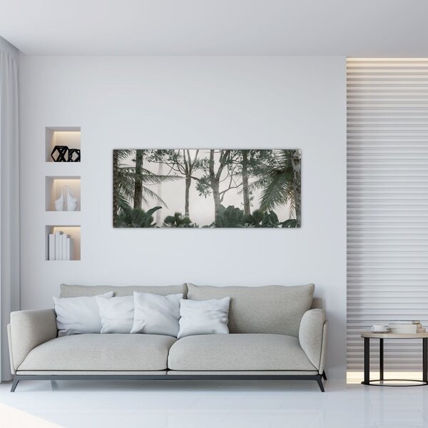 Slika - Džungla v jutranji megli (120x50 cm)