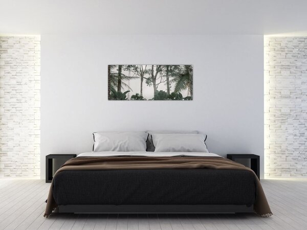 Slika - Džungla v jutranji megli (120x50 cm)