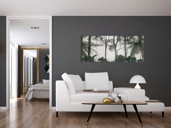 Slika - Džungla v jutranji megli (120x50 cm)