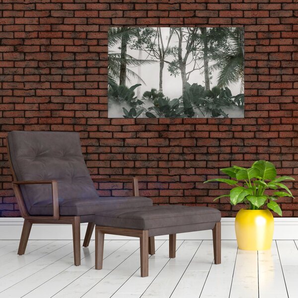 Slika - Džungla v jutranji megli (90x60 cm)