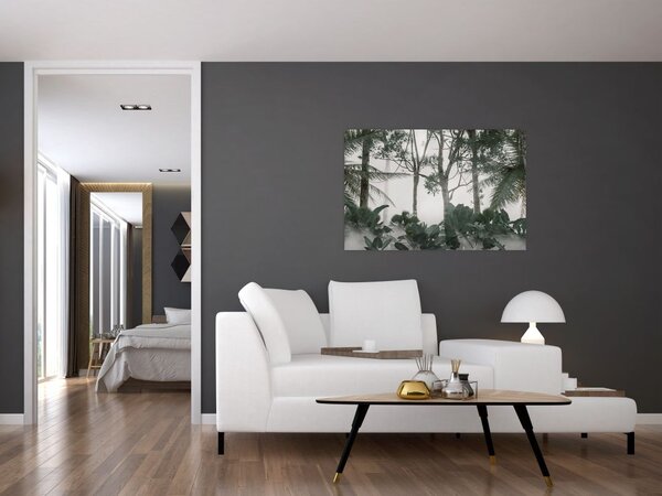 Slika - Džungla v jutranji megli (90x60 cm)