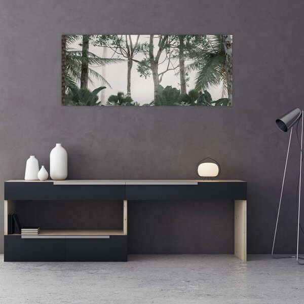 Slika - Džungla v jutranji megli (120x50 cm)