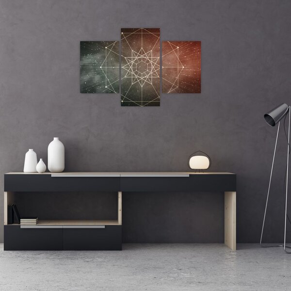 Slika - Kozmični dodekagram (90x60 cm)