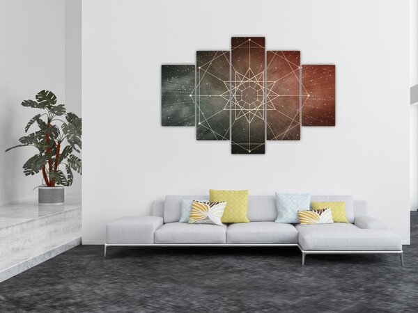 Slika - Kozmični dodekagram (150x105 cm)