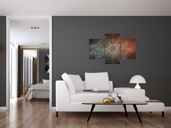 Slika - Kozmični dodekagram (90x60 cm)