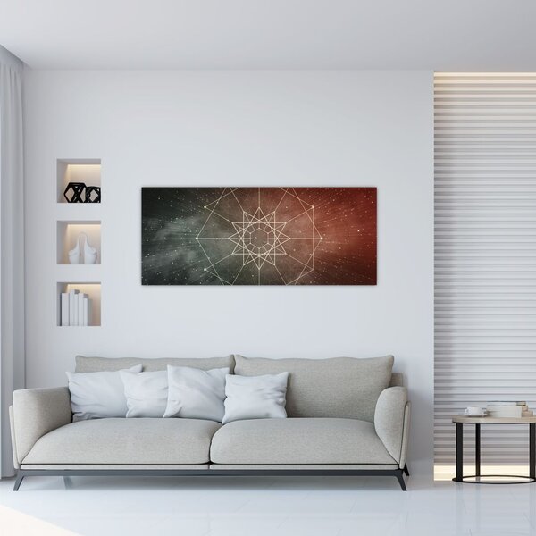 Slika - Kozmični dodekagram (120x50 cm)