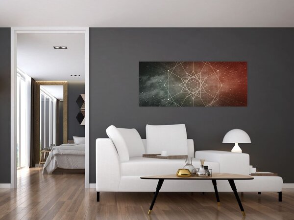 Slika - Kozmični dodekagram (120x50 cm)