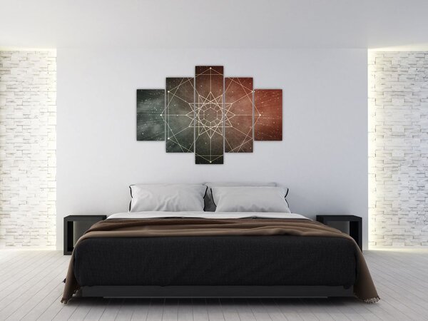 Slika - Kozmični dodekagram (150x105 cm)