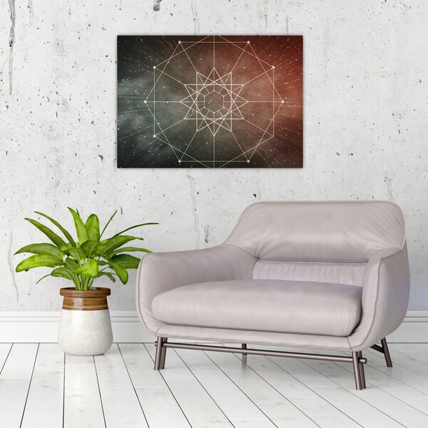 Slika - Kozmični dodekagram (70x50 cm)
