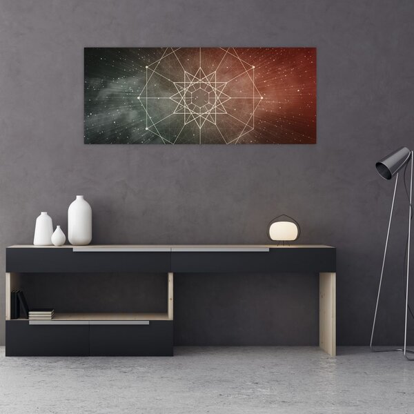Slika - Kozmični dodekagram (120x50 cm)