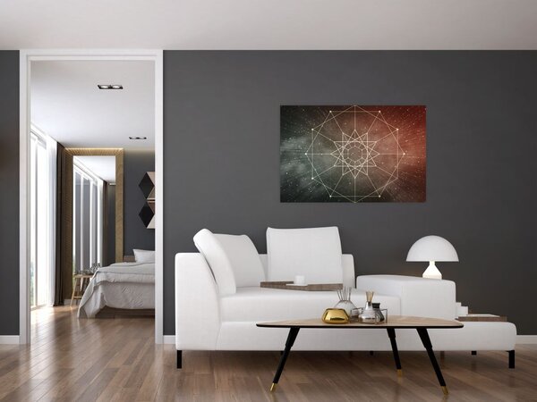 Slika - Kozmični dodekagram (90x60 cm)