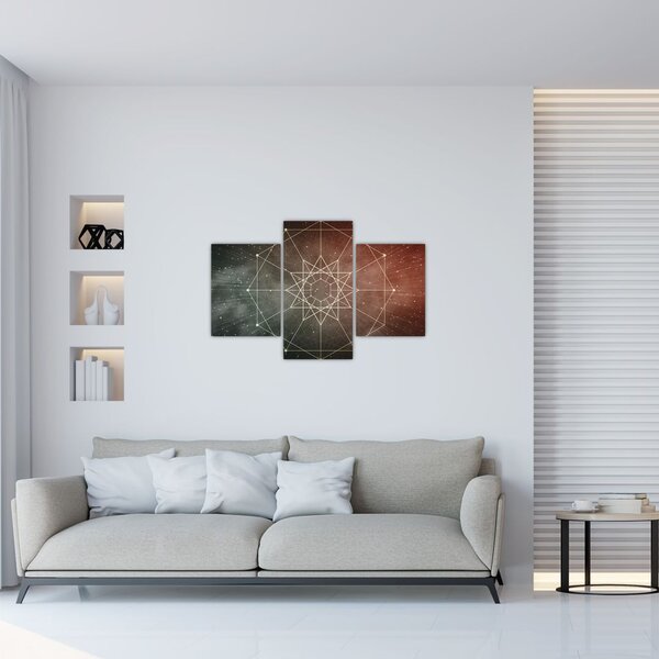Slika - Kozmični dodekagram (90x60 cm)