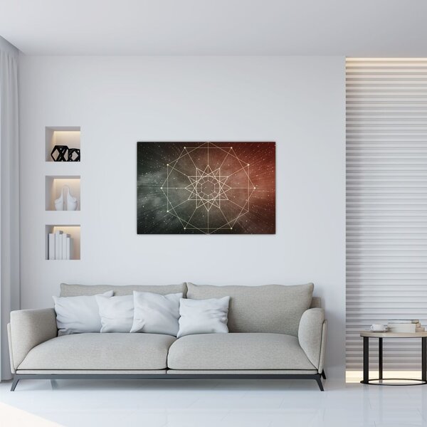 Slika - Kozmični dodekagram (90x60 cm)