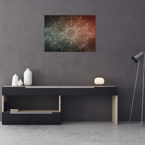 Slika - Kozmični dodekagram (70x50 cm)