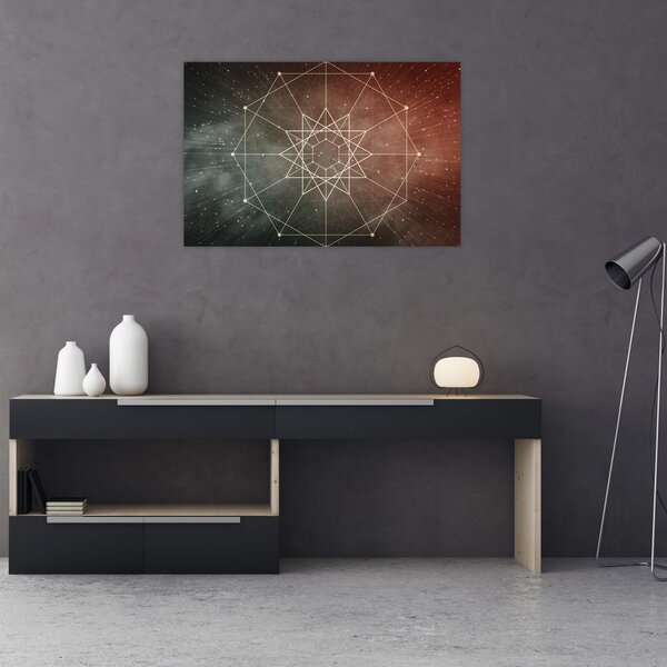Slika - Kozmični dodekagram (90x60 cm)