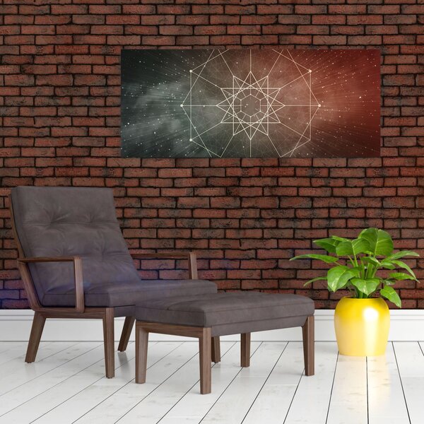 Slika - Kozmični dodekagram (120x50 cm)