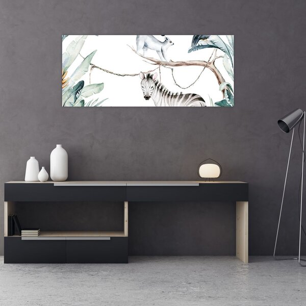 Slika - Eksotične živali (120x50 cm)