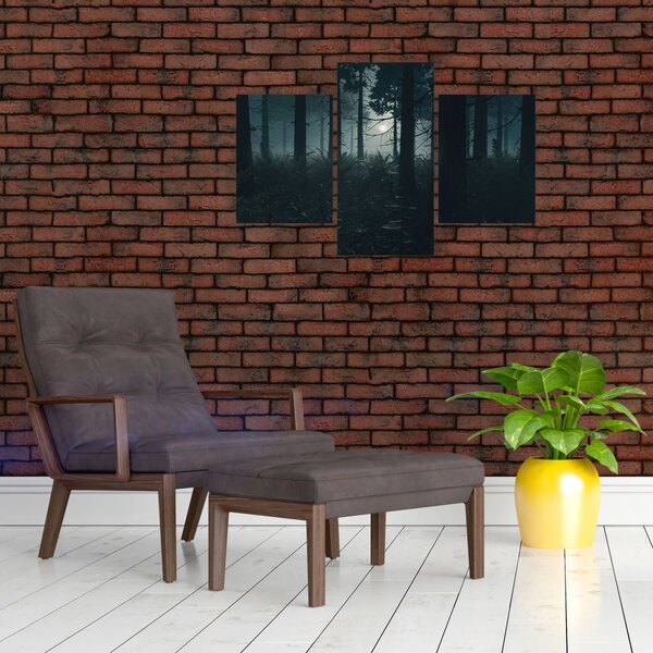 Slika - Praprot v mesečini (90x60 cm)