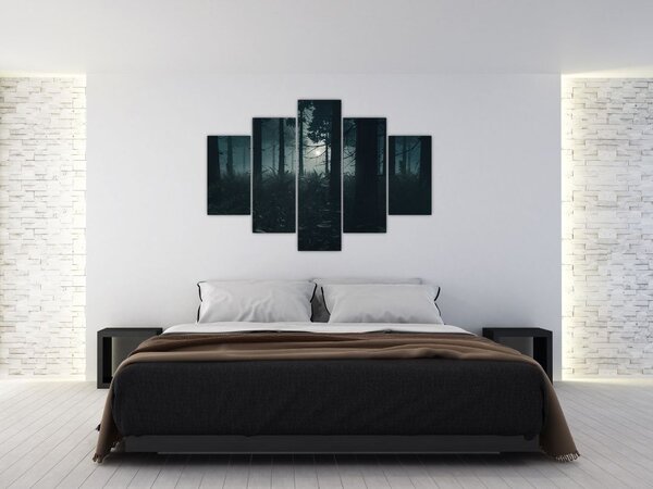 Slika - Praprot v mesečini (150x105 cm)