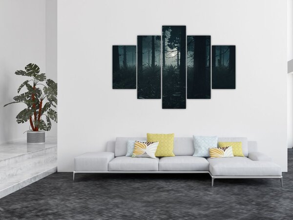 Slika - Praprot v mesečini (150x105 cm)