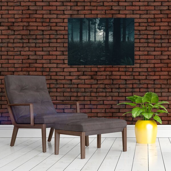 Slika - Praprot v mesečini (70x50 cm)