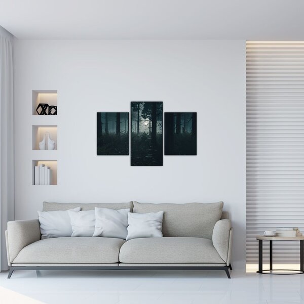 Slika - Praprot v mesečini (90x60 cm)