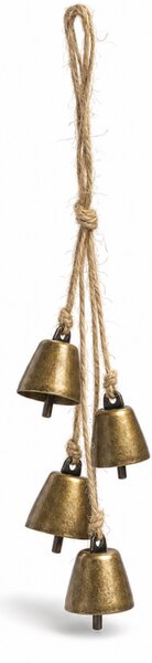 Božićna viseća dekoracija GOLDEN BELLS 35 cm, zlatna