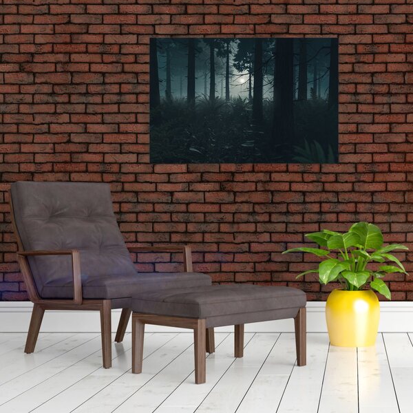 Slika - Praprot v mesečini (90x60 cm)