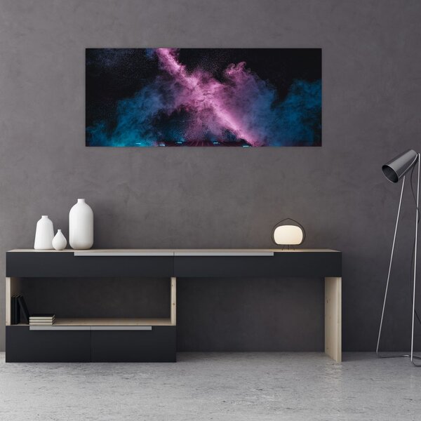 Slika - Rožnato moder dim (120x50 cm)