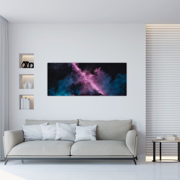 Slika - Rožnato moder dim (120x50 cm)