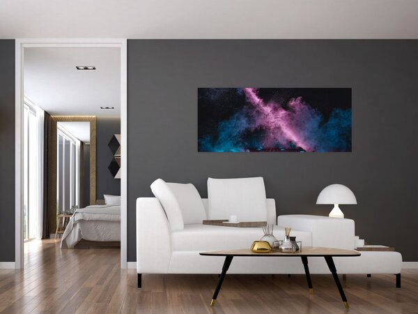 Slika - Rožnato moder dim (120x50 cm)