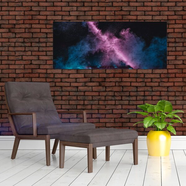 Slika - Rožnato moder dim (120x50 cm)