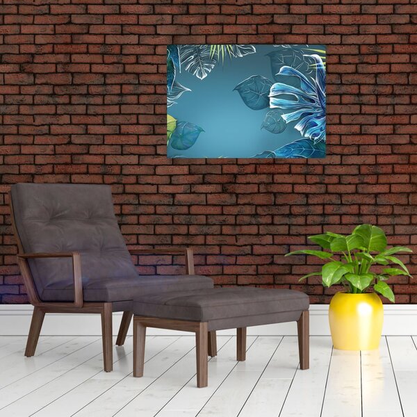 Slika - Listi tropskih rastlin (70x50 cm)