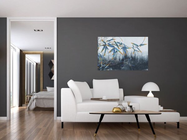 Slika - Bambus na steni (90x60 cm)
