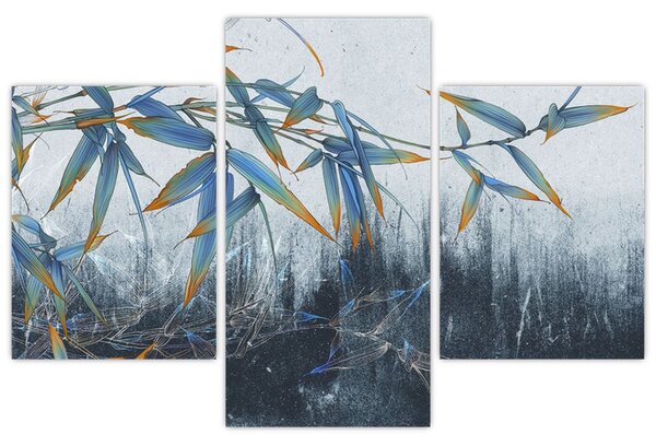 Slika - Bambus na steni (90x60 cm)
