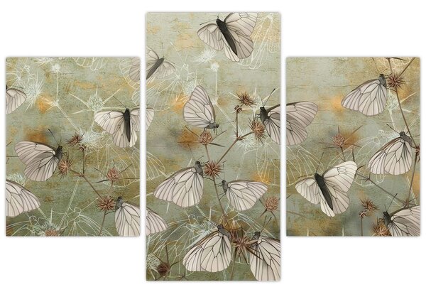 Slika - Vintage metulji (90x60 cm)