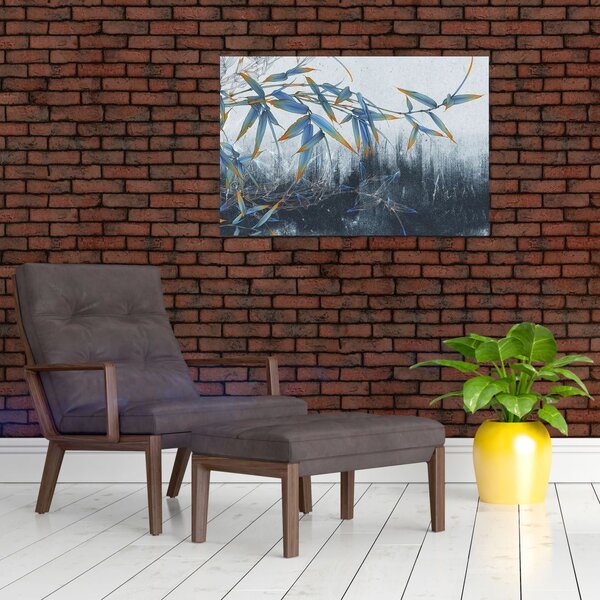 Slika - Bambus na steni (90x60 cm)