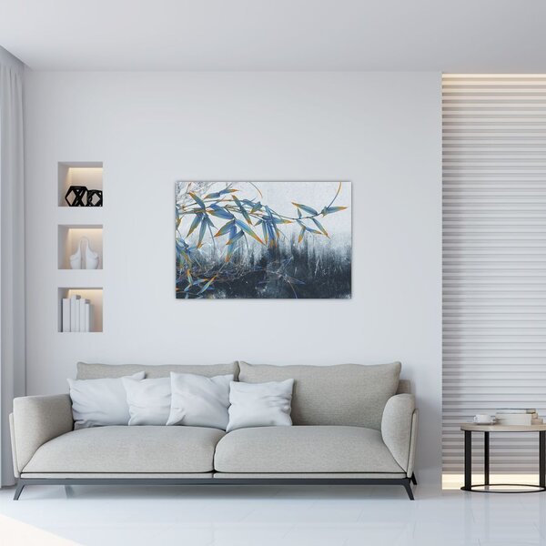 Slika - Bambus na steni (90x60 cm)