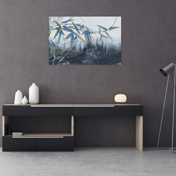 Slika - Bambus na steni (90x60 cm)